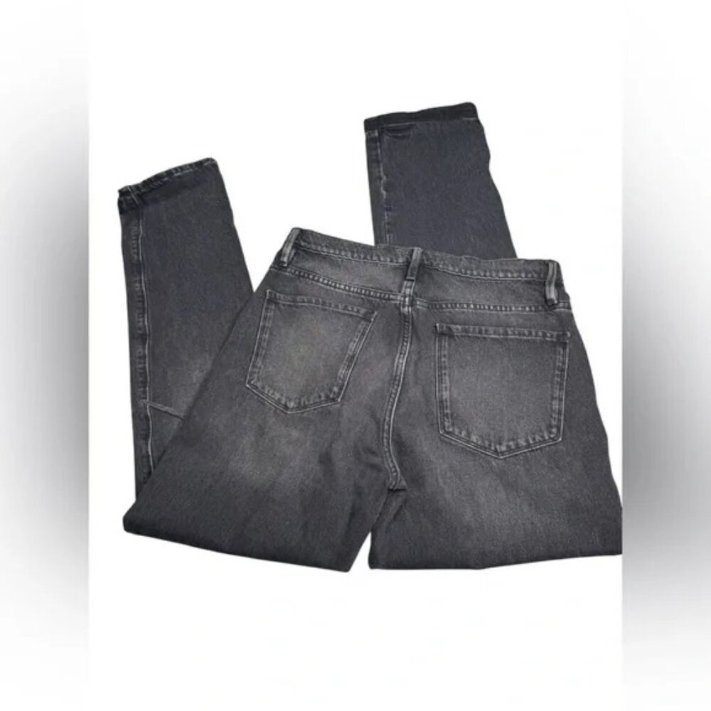 FRAME | le Sylvie Slender Straight in Wilkinson Rips wash Washed Black Jeans 27 - Picture 5 of 7